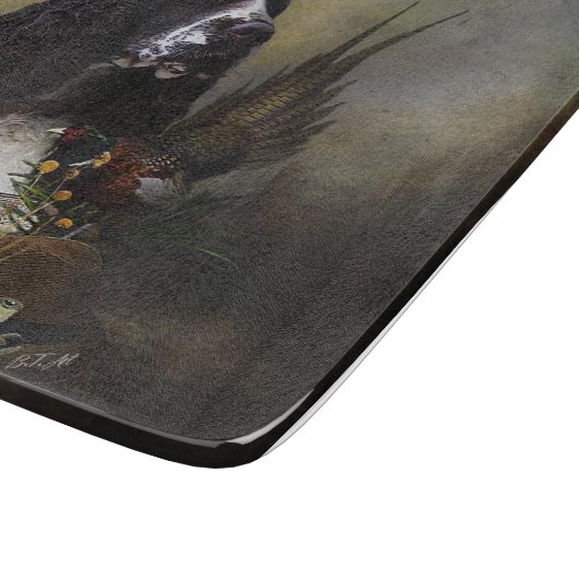 Engels Springer Spaniel met fazant Snijplank (Hoek)