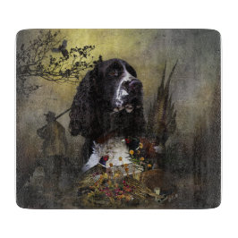 Engels Springer Spaniel met fazant Snijplank