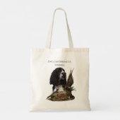 Engels Springer Spaniel met fazant Tote Bag (Achterkant)