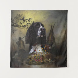 Engels Springer Spaniel met fazant Wandkleed