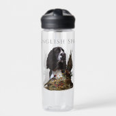 Engels Springer Spaniel met fazant Waterfles (Voorkant)