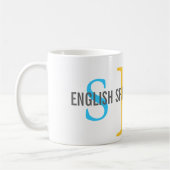 Engels Springer Spaniel Monogram Koffiemok (Links)