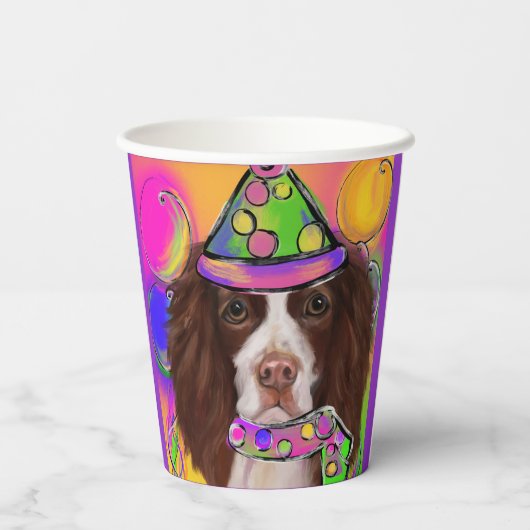 Engels Springer Spaniel Papieren Bekers (Achterkant)