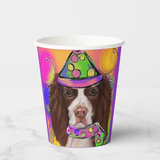 Engels Springer Spaniel Papieren Bekers (Voorkant)