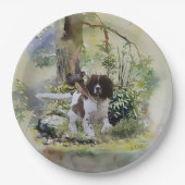 Engels Springer Spaniel Papieren Bordje (Voorkant)
