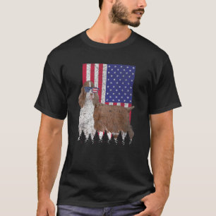 Engels Springer Spaniel Patriotic Dog Verenigde St T-shirt
