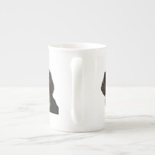 Engels Springer Spaniel Porselein Kop (Achterkant)