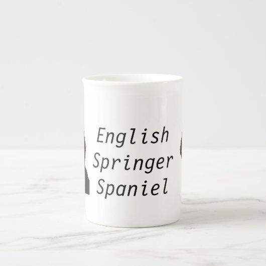 Engels Springer Spaniel Porselein Kop (Voorkant)
