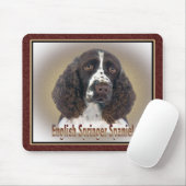 Engels Springer Spaniel-portret Muismat (Met muis)