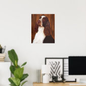 Engels Springer Spaniel Poster (Thuiskantoor)