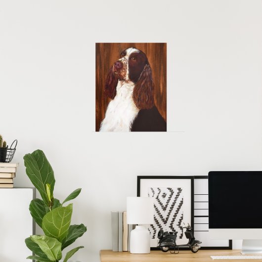 Engels Springer Spaniel Poster (Thuiskantoor)