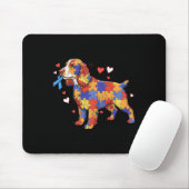 Engels Springer Spaniel Puzzel Autisme Bewustzijn  Muismat (Met muis)