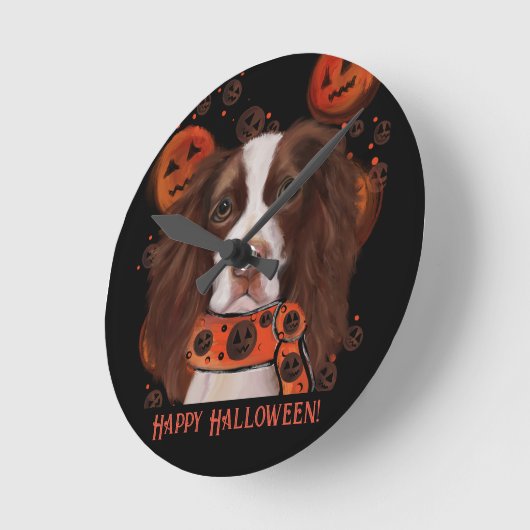 Engels Springer Spaniel Ronde Klok (Hoek)