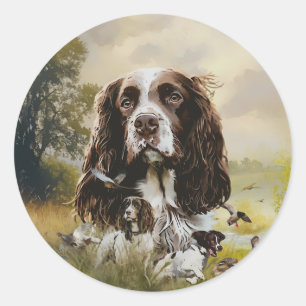 Engels Springer Spaniel Ronde Sticker