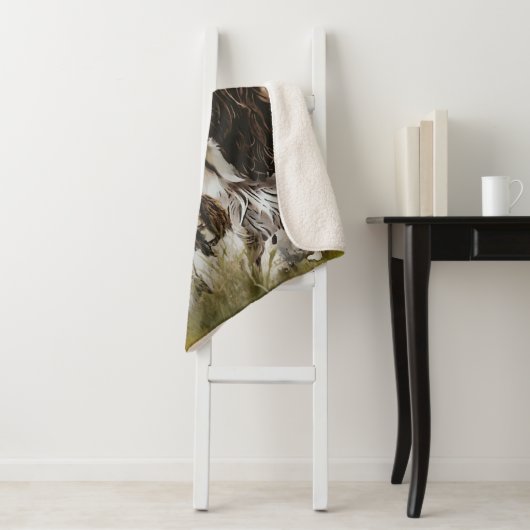 Engels Springer Spaniel Sherpa Deken (In situ)