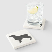 Engels Springer Spaniel Stenen Onderzetter (Zijkant)