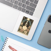 Engels Springer Spaniel Sticker (Laptop met iPhone)