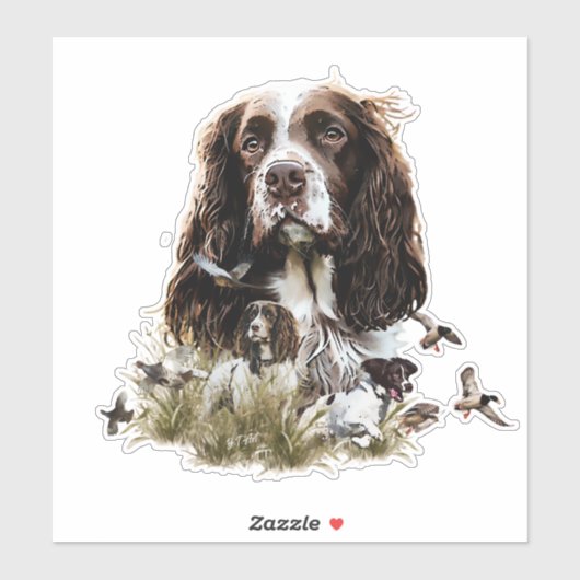 Engels Springer Spaniel Sticker (Vel)