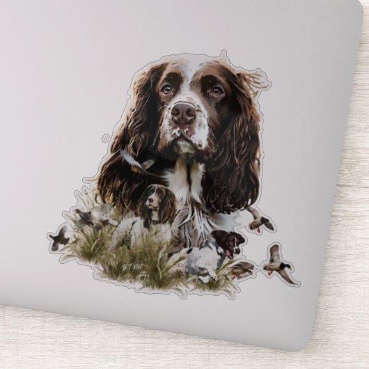 Engels Springer Spaniel Sticker (Detail)