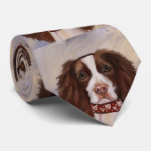 ENGELS SPRINGER SPANIEL STROPDAS (Opgerold)