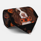 Engels Springer Spaniel Stropdas (Opgerold)