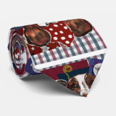 ENGELS SPRINGER SPANIEL STROPDAS (Opgerold)