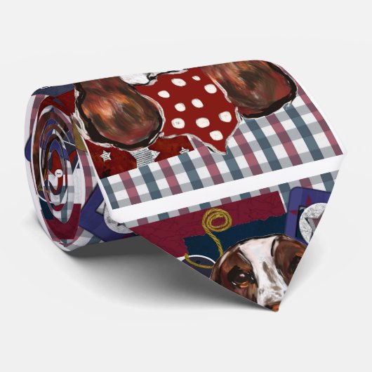 ENGELS SPRINGER SPANIEL STROPDAS (Opgerold)