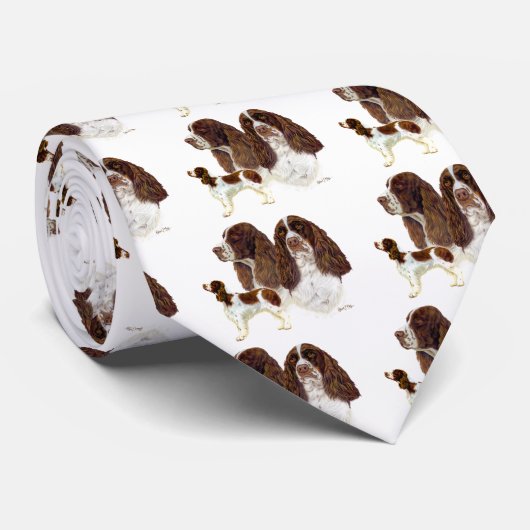 Engels Springer Spaniel Stropdas (Opgerold)