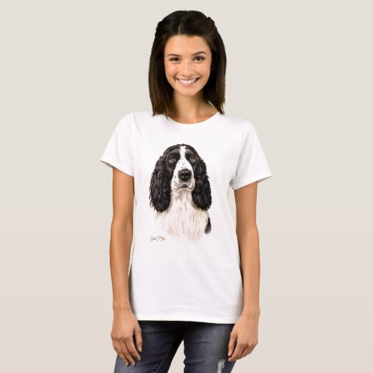 Engels Springer Spaniel T-shirt (Voorkant volledig)