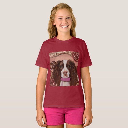 Engels Springer Spaniel T-shirt (Voorkant volledig)