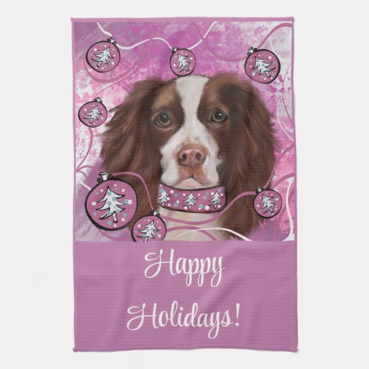 ENGELS SPRINGER SPANIEL THEEDOEK (Verticaal)