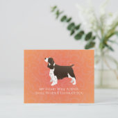 Engels Springer Spaniel Thinking of You -Memorial Briefkaart (Staand voorkant)