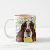 ENGELS SPRINGER SPANIEL TWEEKLEURIGE KOFFIEMOK (Links)