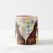 ENGELS SPRINGER SPANIEL TWEEKLEURIGE KOFFIEMOK (Center)