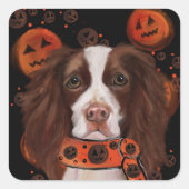 Engels Springer Spaniel Vierkante Sticker (Voorkant)