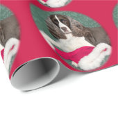 Engels Springer Spaniel Wrapping Paper Cadeaupapier (Rol Hoek)