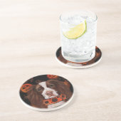 Engels Springer Spaniel Zandsteen Onderzetter (Zijkant)