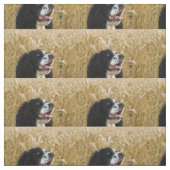 engels springerspaniel in tarwe.png stof (Swatch)