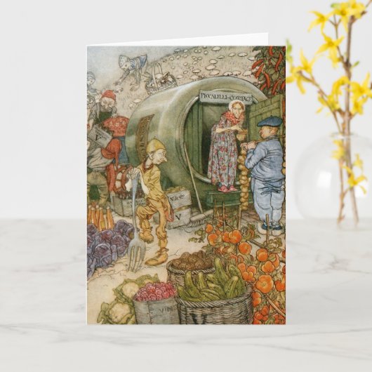 Engels Sprookje (Spatie binnen) Kaart (Gele Bloem)