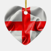 Engels St Georges Cross Flag Keramisch Ornament (Voorkant)