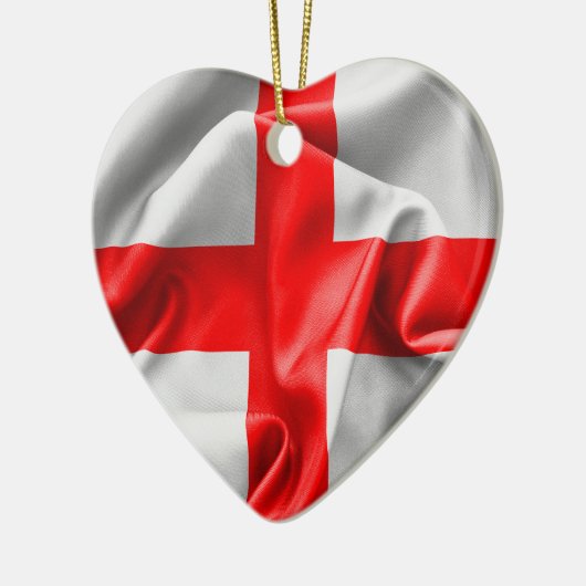 Engels St Georges Cross Flag Keramisch Ornament (Links)