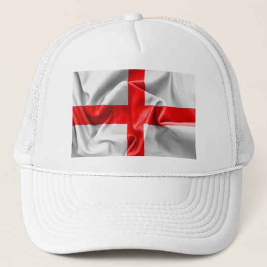 Engels St Georges Cross Flag Trucker Pet (Voorkant)