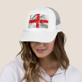 Engels St Georges Cross Flag Trucker Pet (In situ)