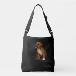 Engels Staffordshire Puppy Schattige Baby Dog Cust Crossbody Tas