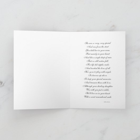 Engels: Sympathy white freesia's & rozen Kaart (Binnen)