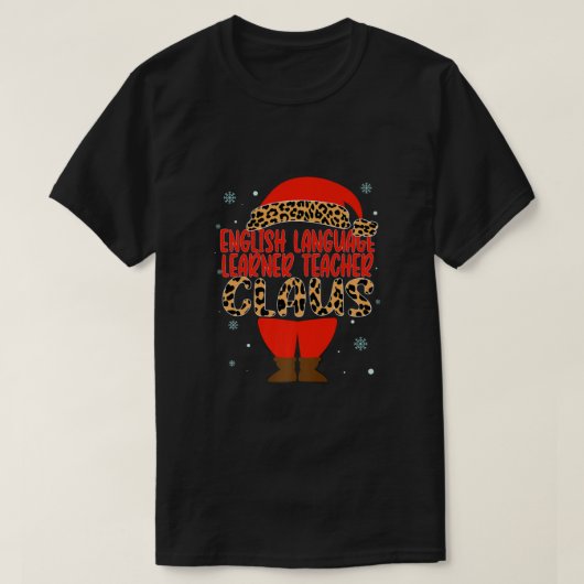 Engels taalleraar leraar leraar kerstmis S T-shirt (Design voorkant)