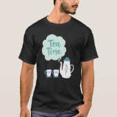 Engels Tea Time British Midmiddag Tea Drinker Tea T-shirt (Voorkant)