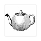 Engels Teapot Rubber Art Stamp Rubberstempel (Afrduk)