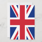 Engels thema 50ste verjaardagsfeest kaart (Achterkant)