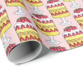 Engels Trifle Fruit Custard Dessert British Food Cadeaupapier (Rol Hoek)